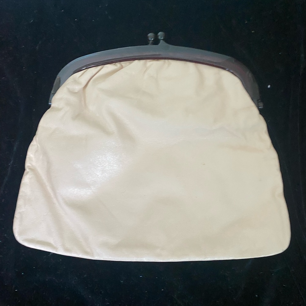 Vintage Cream Clutch Bag
